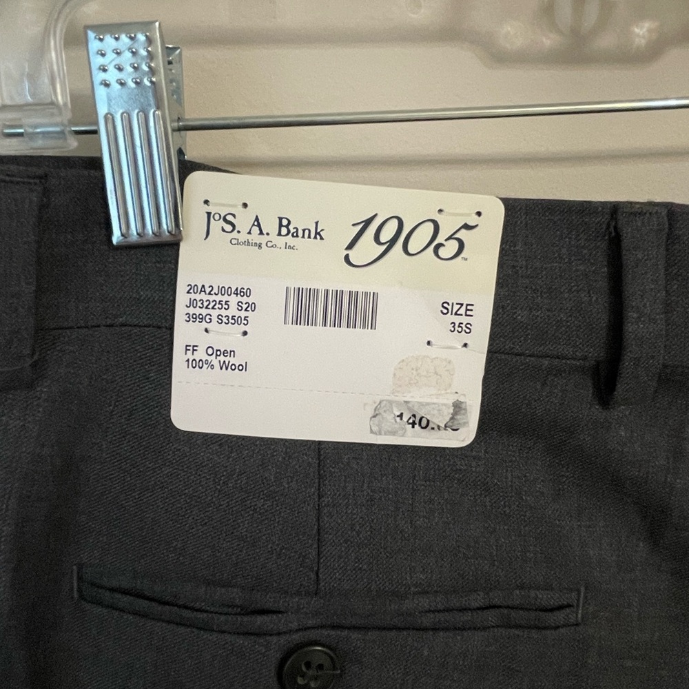 Classic Gray Jos A. Bank Dress Pants - Picture 6 of 7